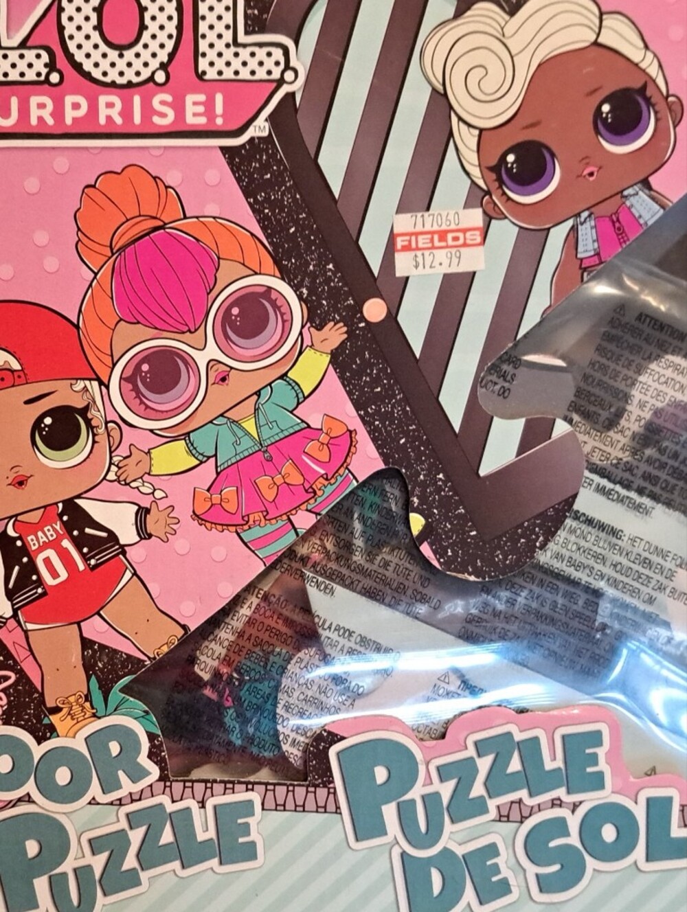 L.O.L. Surprise! Pink and Aqua Kids Floor Puzzle - 46 Pieces